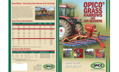 OPICO - Model 1.5m - 3.0m - Non-Folding Grass Harrows  Brochure