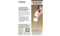ThetaProbe - Model ML3 - Soil Moisture Sensor - Brochure