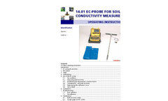 Eijkelkamp - EC-Probe for Soil Conductivity Measurements - Manual