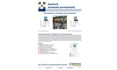 Aardvark - Model 09.12.SA - Aardvark Automatic Permeameter - Brochure
