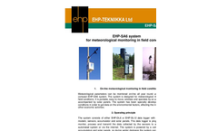 Model EHP-SA6 - Meteorological Monitoring System Brochure