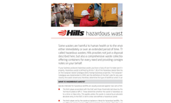 Hazardous Waste Service Brochure