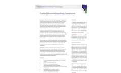 Conflict Minerals Reporting Compliance Services Brochure