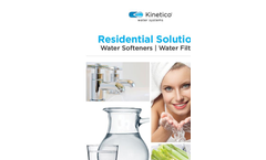 Residential Solutions - Water Softeners and Water Filters - Brochure
