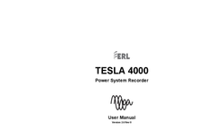 TESLA - Model 4000 - Power Monitoring Recorder System Manual