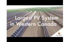 2nd Largest Solar PV System in Western Canada Video