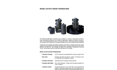 Model 540 - Split-Beam Transducers - Datasheet