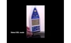 Class 1 Sound Level Meter ST-109 Data Record in Leq & SEL Model Video
