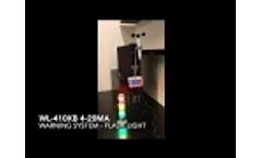 WL-410 Warning System with Flash Light Video