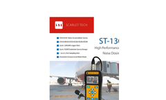 Scarlet - Model ST-130/S - Noise Dosimeter Brochure
