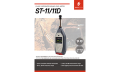 Scarlet - Model ST-11/11D - Class 1 Integrated Sound Level Meter - Brochure