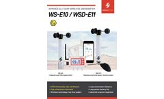 WS-E10 / WSD-E11 Intrinsically Safe Wireless Anemometer - Datasheet