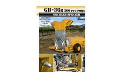 Air-O-Fan - Model GB-36R - Vineyard PTO Reverse Fan Sprayers  - Brochure