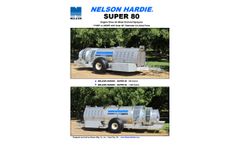 Nelson Hardie - Model Super 80 - Engine Drive Air Blast Orchard Sprayers - Datasheet