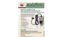 Model VC109 - Two Stage Moisture Proof Thermostat Brochure