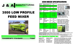 J&A - Model 3500 - Low Profile Feed Mixers - Brochure
