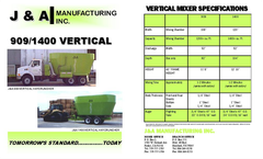J&A - Model 909/1400 - Vertical Feed Mixer - Brochure