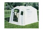 PolyDome - Model PD-1111 - Poly Square Calf Nursery Big Foot Rear Feed