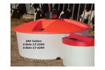 PolyDome - Model LT-2285 - 285 Gallon 2 Hole Lick Tank