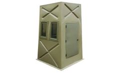 PolyDome - Model HB1508 - Square One Piece Hunting Blind Olive Green - 46x46x80