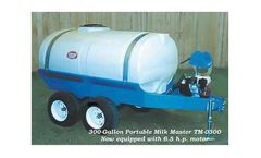 PolyDome Milk Master - Model TM-0300 - 300 Gallon Portable Milk Mixer 6.5 HP Honda
