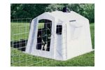 PolyDome - Model PD-1015 - Poly Square Big Foot Calf Nursery White