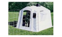 PolyDome - Model PD-1020 - Poly Square Calf Nursery Natural