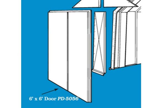PolyDome - Model PD-5056 - Mega Hut 3 X 6 Door