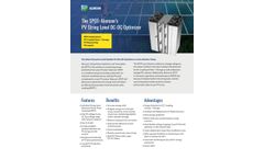 Alencon - Model SPOT - PV String and Array Level DC-DC Optimizers for Repowering, Solar + Storage and Microgrid Applications - Brochure