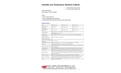 Asli - Model THV - Temperature Humidity Vibration Combined Climatic Testing System Brochure