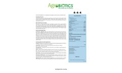 Perfect-Blend AgroBiotic - Model 4-4-4 - Conventional Farming Fertilizer - Brochure