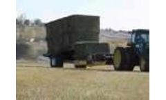 Mil-Stak PT/2010 Pull Type Large Square Bale Stack Wagon Video
