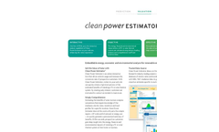 Clean Power Estimator Brochure