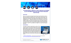 The Determination of Mercury in Soils, Sediments and Sludges by U.S. EPA Method 245.5 Cold Vapor Atomic Absorption Spectroscopy - Application Note