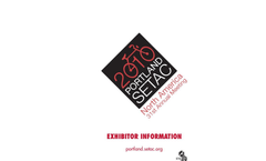 SETAC North America 31st Annual Meeting - Exhibitor Brochure (PDF 448 KB)