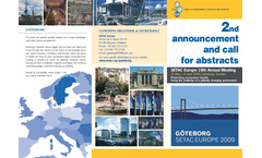 SETAC Europe 19th Annual Meeting Call For Abstracts Flyer