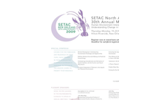 SETAC North America 30th Annual Meeting - Latest Mailer (PDF 83 KB)