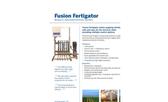 Fusion - Manual or Automated Fertilizer Injection Fertigator - Flyer