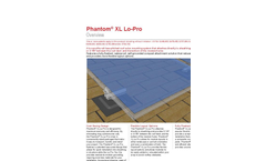 Zilla Phantom - Model XL Lo-Pro - Pitched Roof Solar Mounting Systems Datasheet