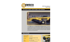 Sweco - Model 610 - Wheel Semi Stubble Disc Harrow Brochure