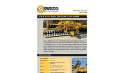 Sweco - Model 610-W - Wheel Semi Stubble Wing Disc Harrow Brochure