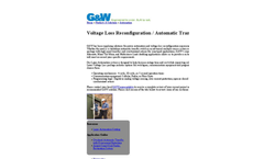 Voltage Loss Reconfiguration / Automatic Transfer Datasheet