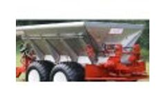 Chandler - Model 9-PT-FT - Ground Wheel Drive Pull Type Fertilizer / Lime Spreader Video