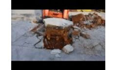 CID Skid Steer Concrete Claw And Rock Bucket Video Removing Concrete - Video