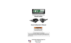 CID - Heavy Duty Skid Steer Brush Cutter Attachment Manual