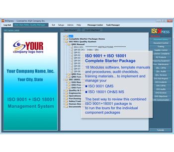 IMSXpress - Version ISO 9001+18001 - Combined Complete Starter Package Software
