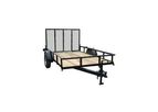 Model 616TG - 76 In. x 16 Ft. Utility Trailer, Tandem Axle