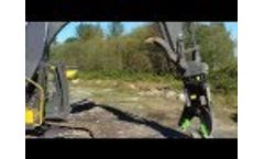 Canada: Volvo E300 and IF23 iTALMEK Rotating Demolition Pulverizer on Concrete I Prepping Material - Video