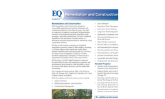 Remediation and Construction Services Brochure
