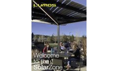 SolarZone - Solar Charging and Shade Table - Brochure